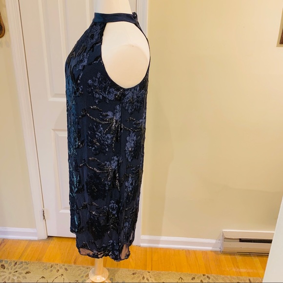 Sale NWT Elie Tahari Blue Midi Dress - Picture 6 of 8